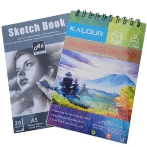NEW Art Supplies Craft Paper Bundle School Supplies Watercolor Paper Sketch Book